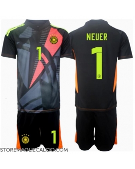 Germania Manuel Neuer #1 Portiere Maglia Gara Casa Repliche Europei 2024 Bambino